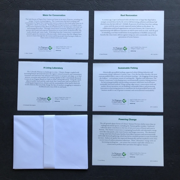The Nature Conservancy 🌿 Notecard Set 🖋 - Picture 2 of 3